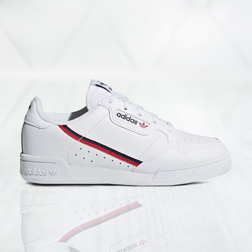 Buty sportowe dziecięce białe Adidas sznurowane 