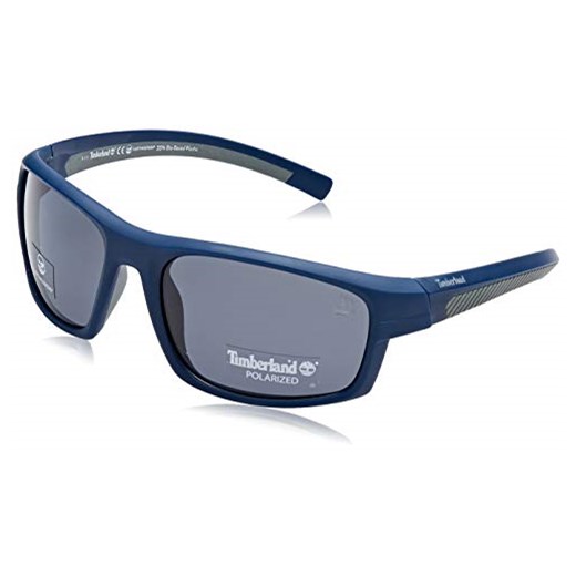 Timberland męskie okulary przeciwsłoneczne TB9134 niebieskie (matowy niebieski/Smoke Polarized) 63   sprawdź dostępne rozmiary Amazon