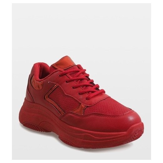 Czerwone modne obuwie sportowe B318-17