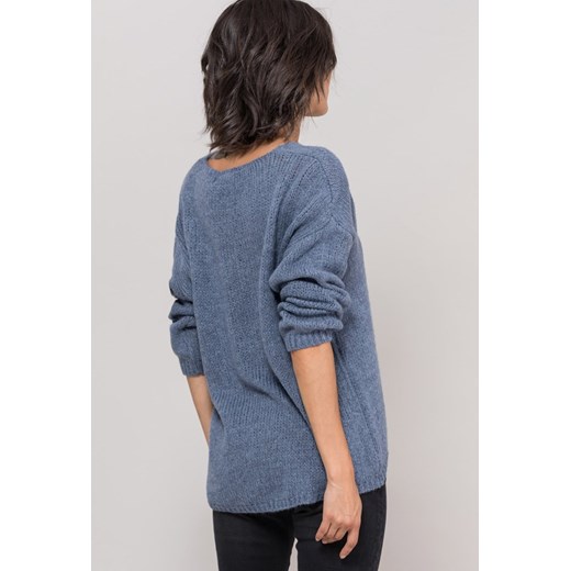 Akrylowy sweter z dekoltem w serek Monnari L/XL promocja E-Monnari