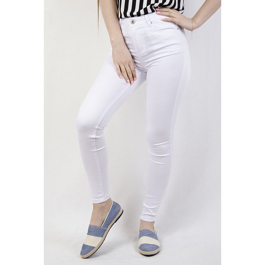 Olika jeansy damskie białe w miejskim stylu 