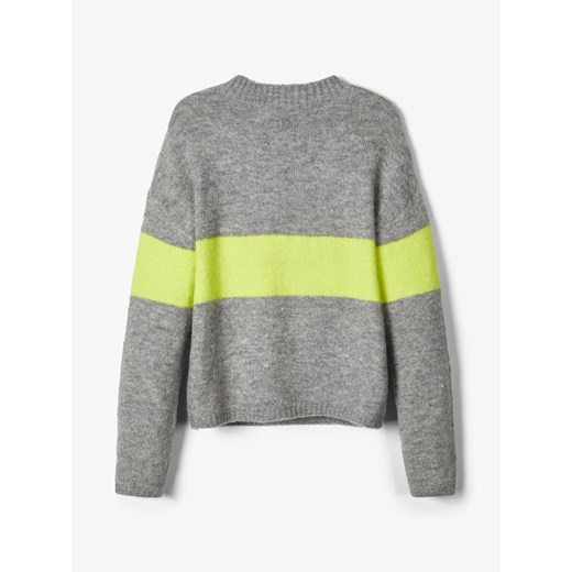 Sweter dziewczęcy szary Name It