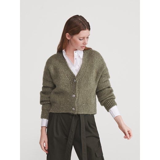 Reserved - Sweter z domieszką wełny - Zielony Reserved  M 