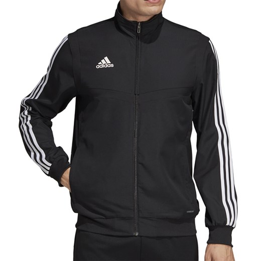Bluza męska czarna Adidas w paski 