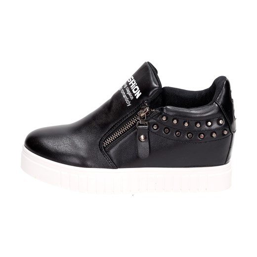 Czarne sneakersy damskie ROGODZIŃSKI 7171-2