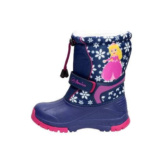 Buty zimowe dziecięce American Club śniegowce na rzepy 