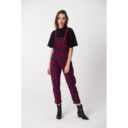 OGRODNICZKI DUNGAREES N°2 RED PLAID S/M   S/M NEATNESS