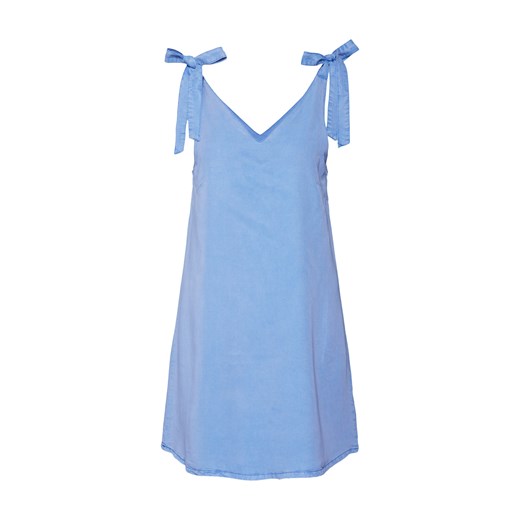 Sukienka Vero Moda z dekoltem w literę v na co dzień niebieska luźna 
