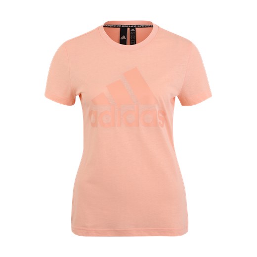 Bluzka sportowa różowa Adidas Performance z jerseyu 