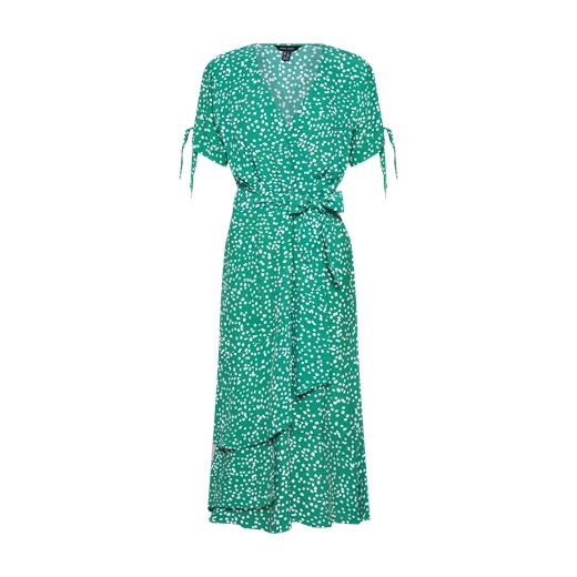 Sukienka New Look zielona midi z krótkim rękawem z tkaniny na co dzień 