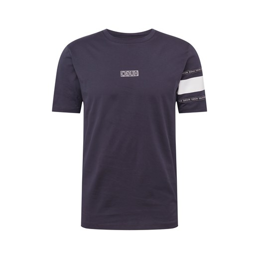 T-shirt męski niebieski Hugo Boss z krótkim rękawem jerseyowy 
