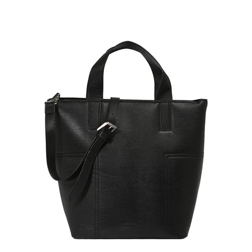 Shopper bag Object skórzana bez dodatków mieszcząca a8 elegancka 