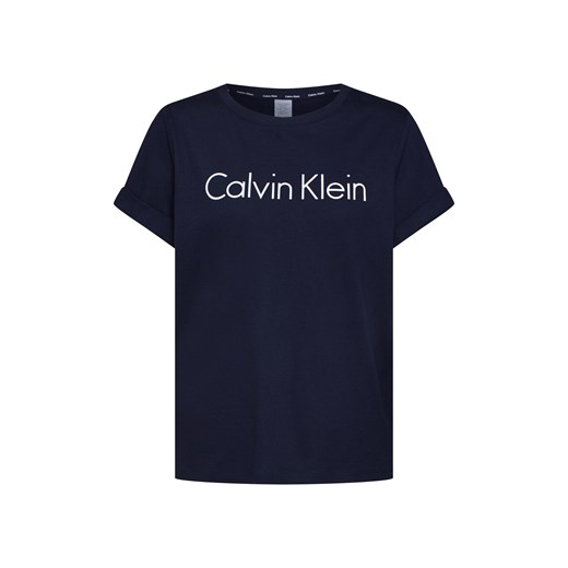 Piżama Calvin Klein Underwear granatowa z bawełny casual 