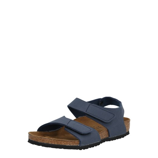 Granatowe sandały dziecięce Birkenstock na rzepy 