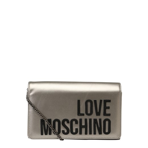 Kopertówka złota Love Moschino z aplikacjami 