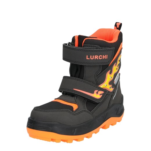 Buty zimowe dziecięce Lurchi na rzepy czarne śniegowce 