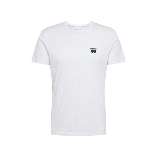 T-shirt męski Wrangler z krótkim rękawem biały bez wzorów 