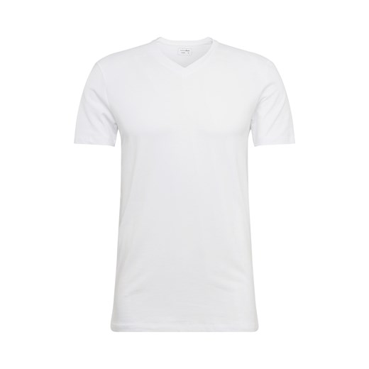 Biały t-shirt męski Tom Tailor Denim z krótkim rękawem 