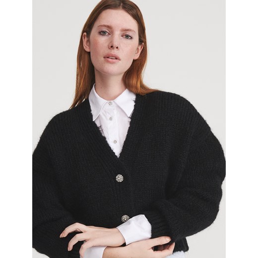 Reserved - Sweter z domieszką wełny - Czarny  Reserved M 