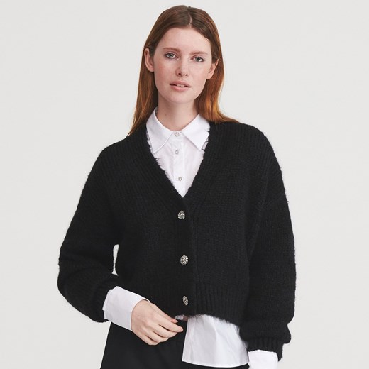 Reserved - Sweter z domieszką wełny - Czarny Reserved  M 