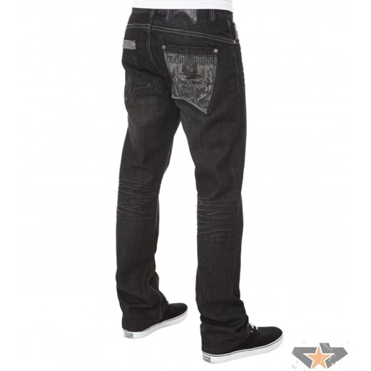 spodnie męskie (jeansy) METAL MULISHA - Strides Denim - BLK