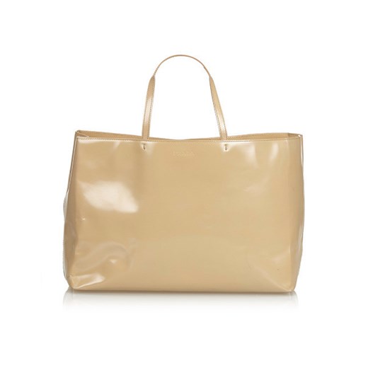 Shopper bag Prada mieszcząca a6 lakierowana elegancka 