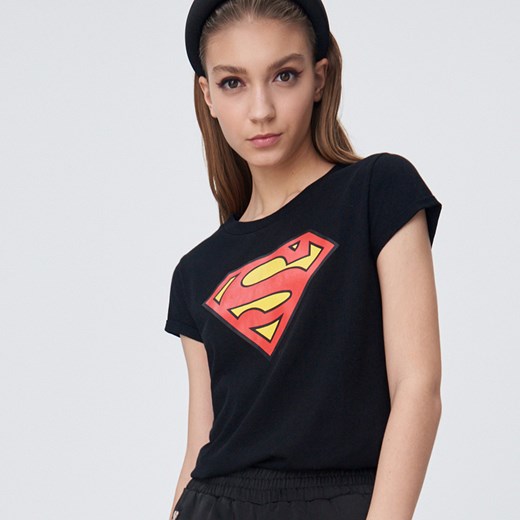 Sinsay - Koszulka Superman - Czarny Sinsay  XS 