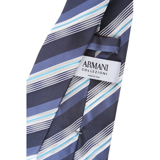 Wielokolorowy krawat Giorgio Armani w paski 