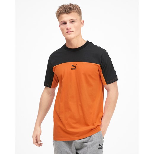 T-shirt męski Puma pomarańczowa 