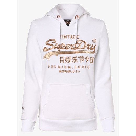 Superdry - Damska bluza nierozpinana, biały Superdry  XXL vangraaf