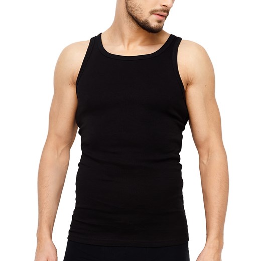Koszulka męska na ramiona Rossli MTP-002 czarna