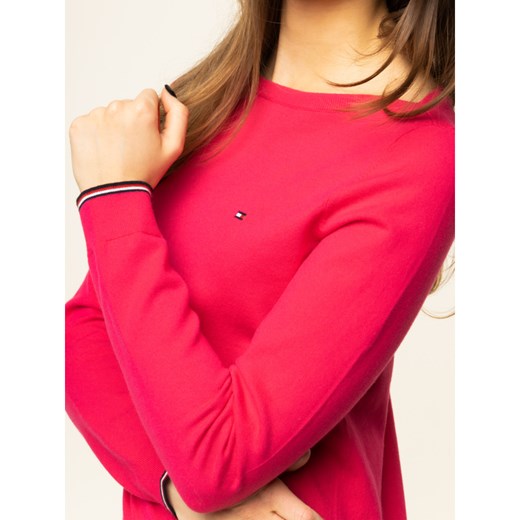 Sweter damski Tommy Hilfiger z dekoltem w łódkę casualowy