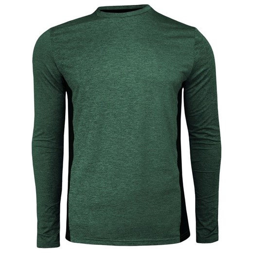 Zielony T-shirt (Koszulka), Długi Rękaw, Longsleeve -Brave Soul- Męski, Termoaktywny, Wyszczuplający TSBRSAW19ARCHERgreen Brave Soul  L JegoSzafa.pl