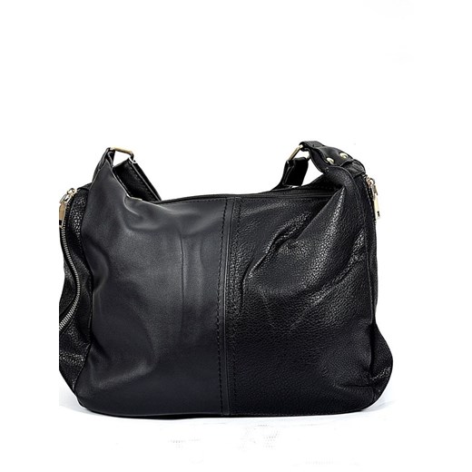 Shopper bag duża skórzana w stylu glamour 