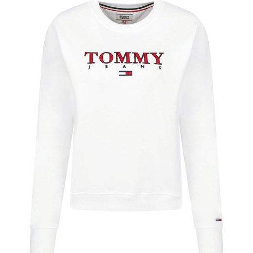 Bluza damska Tommy Jeans casualowa biała krótka 