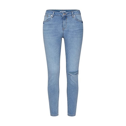 NA-KD jeansy damskie gładkie niebieskie w miejskim stylu 