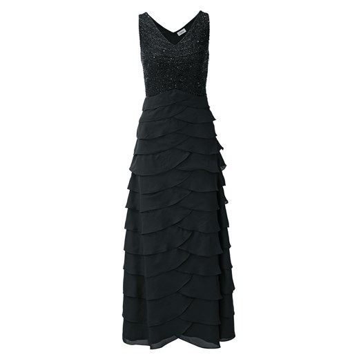 Heine sukienka balowe midi czarna elegancka 