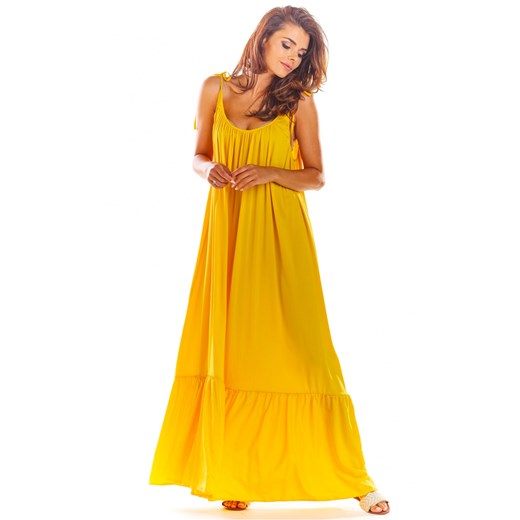Sukienka Model A307 Yellow Awama  uniwersalny EVOSTYLE.pl