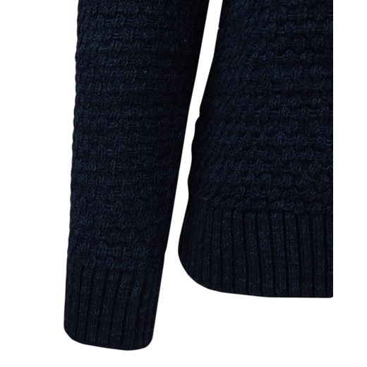 Akrylowy sweter męski w kolorze granatowym 044   M okazyjna cena merits.pl 