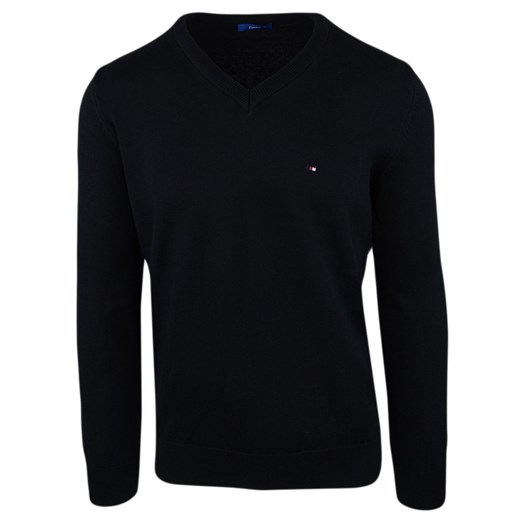 Sweter męski v-neck w kolorze czarnym 2011-3   XXL merits.pl okazyjna cena 
