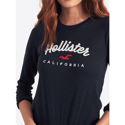 Bluza damska Hollister casualowa krótka z jerseyu 