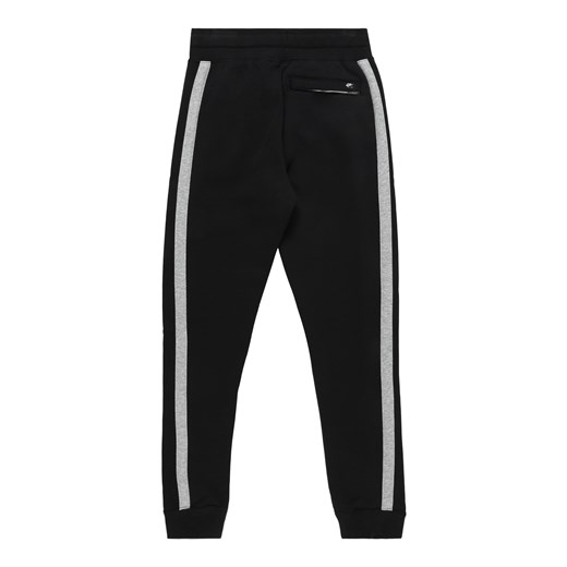 Czarne spodnie chłopięce Nike Sportswear w paski jesienne 