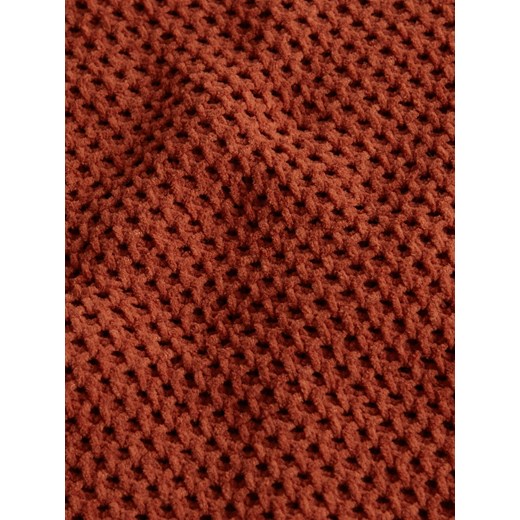 Sweter damski Hollister z okrągłym dekoltem brązowy casual 