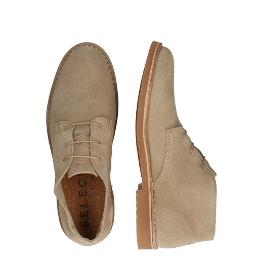 Buty sznurowane 'SLHROYCE DESERT LIGHT SUEDE BOOT'  Selected Homme 41 AboutYou
