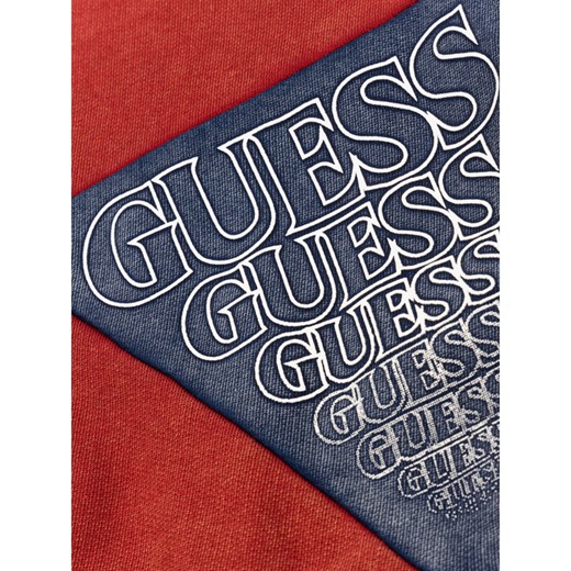 Bluza chłopięca Guess czerwona z napisami 