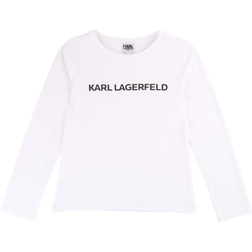Bluzka dziewczęca Karl Lagerfeld z długim rękawem 