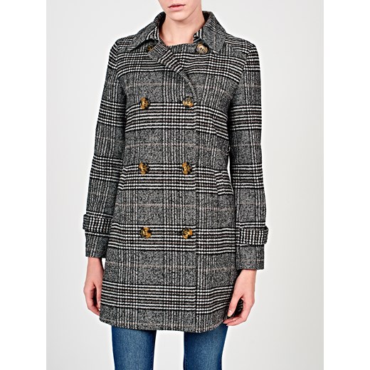 GATE Płaszcz w kratę z dwurzędowym zapięciem Gate  36 gateshop