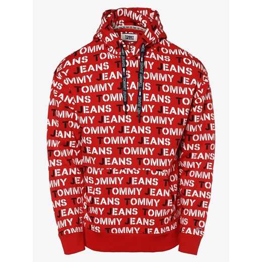 Tommy Jeans - Męska bluza nierozpinana, czerwony  Tommy Jeans L vangraaf