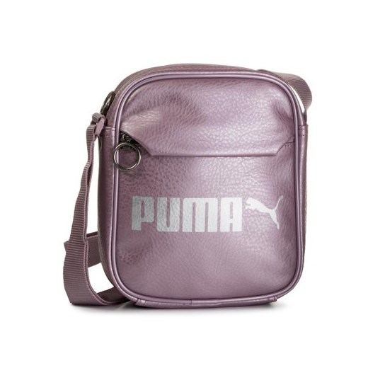 Listonoszka Puma fioletowa sportowa bez dodatków średnia na ramię 