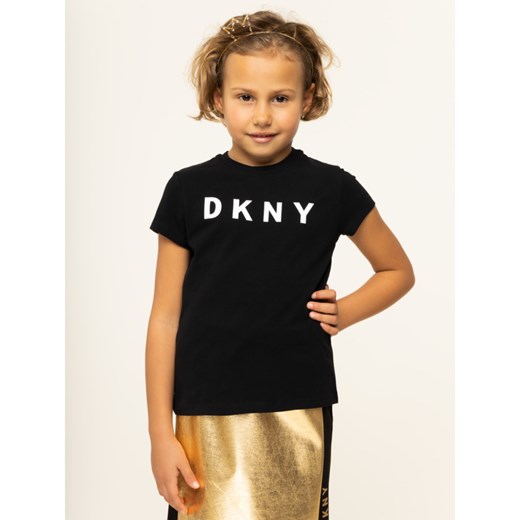 Bluzka dziewczęca DKNY czarna 